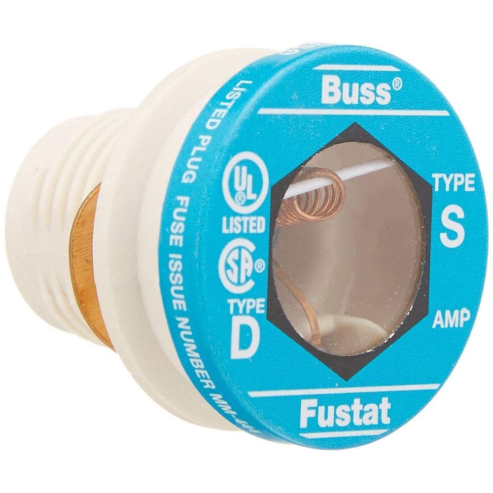 Fusível Bussmann BP/S-1-1/4S Plugue de 1,25 A