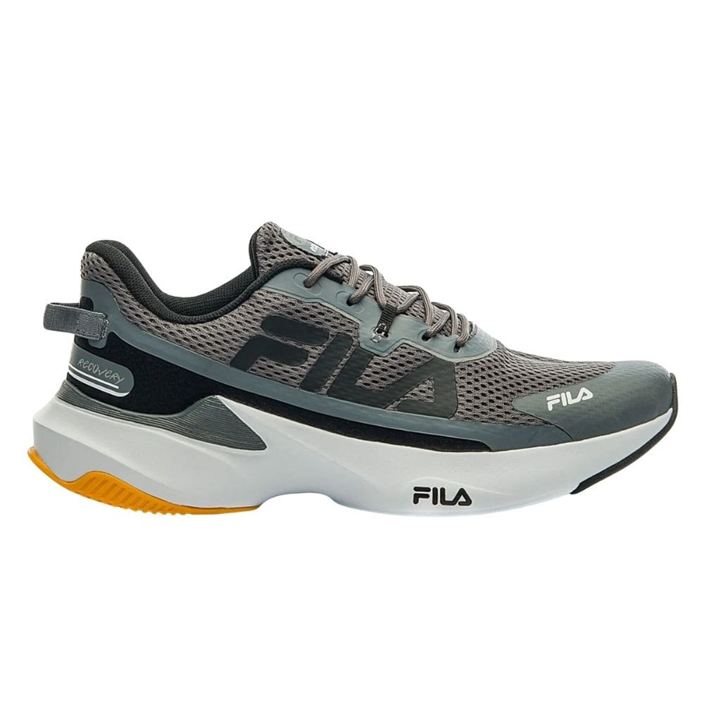 Tênis Fila Recovery Cinza Amarelo-Masculino
