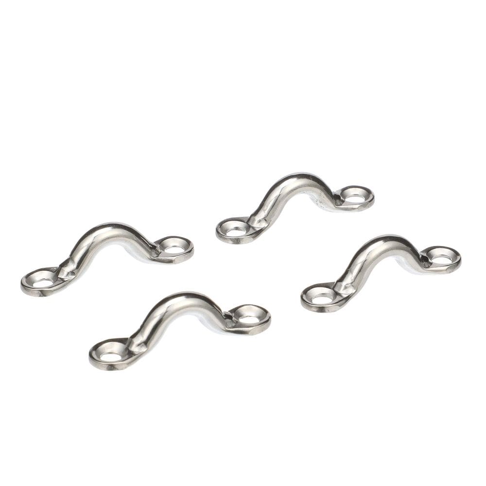 Conjunto de alças para os olhos Seachoice, aço inoxidável forjado 3/8”, 4 unidades