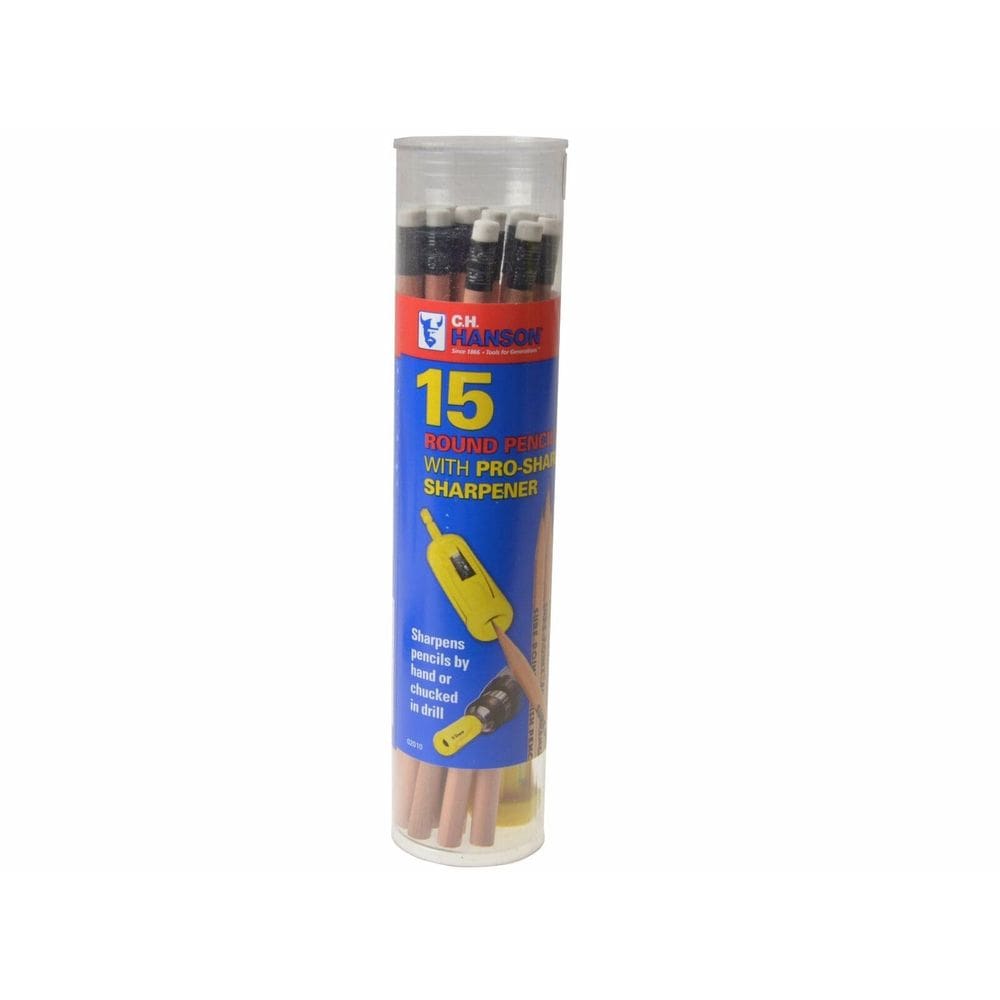 Lápis CH Hanson 02010 com apontador Pro-Sharp, pacote com 15