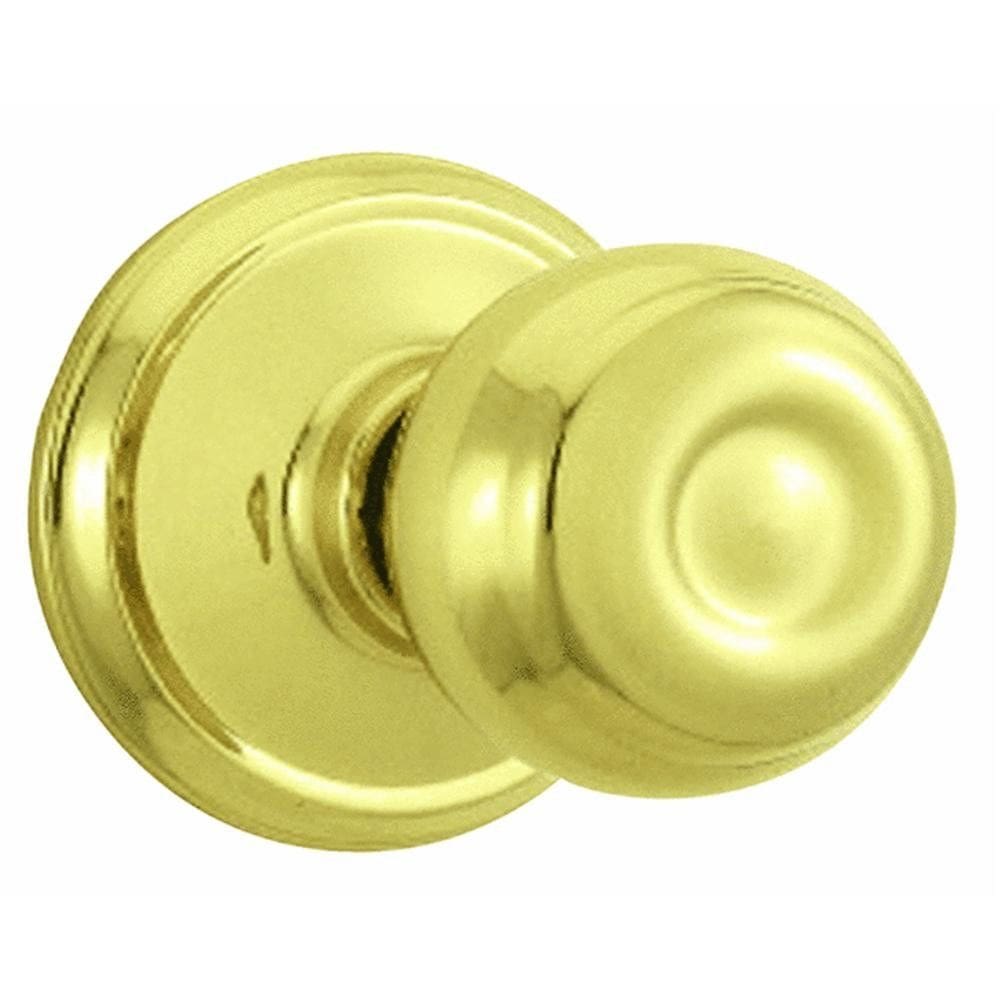 Conjunto de fechaduras fictício SCHLAGE F170V GEO605 em latão brilhante