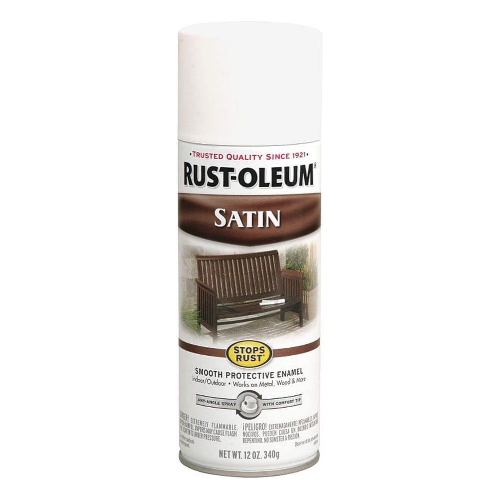 Paint Rust-Oleum 7791830 Satin Enamel White 340g Spray