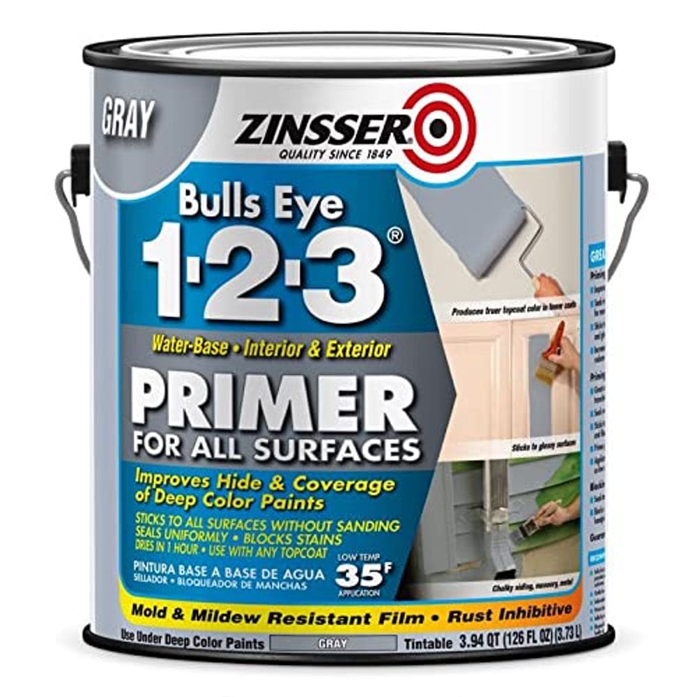 Imprimación Zinsser Bulls Eye 123 Gris 3.8L