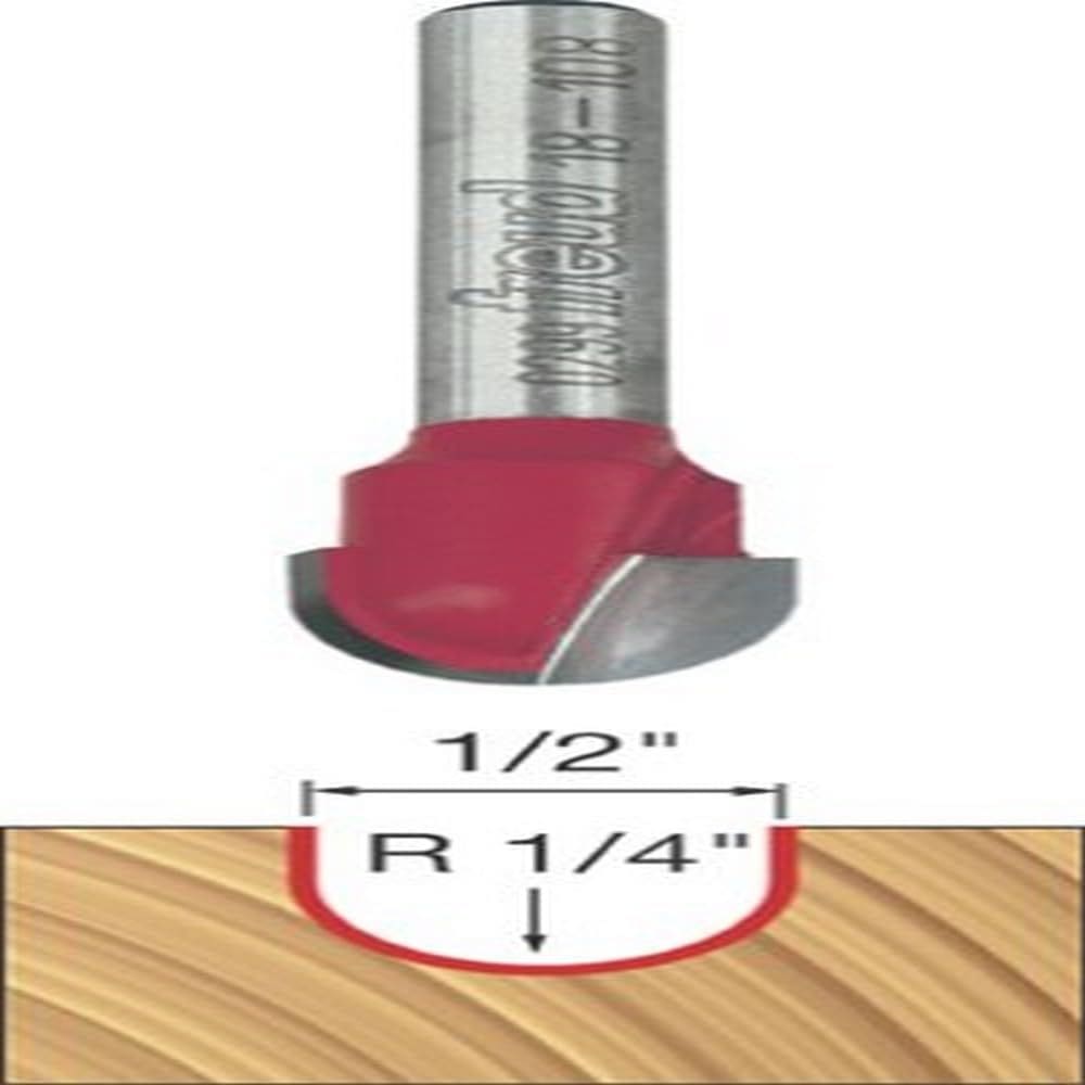 Router Bit Freud 18-108: nariz redondo de raio de 6,35 mm