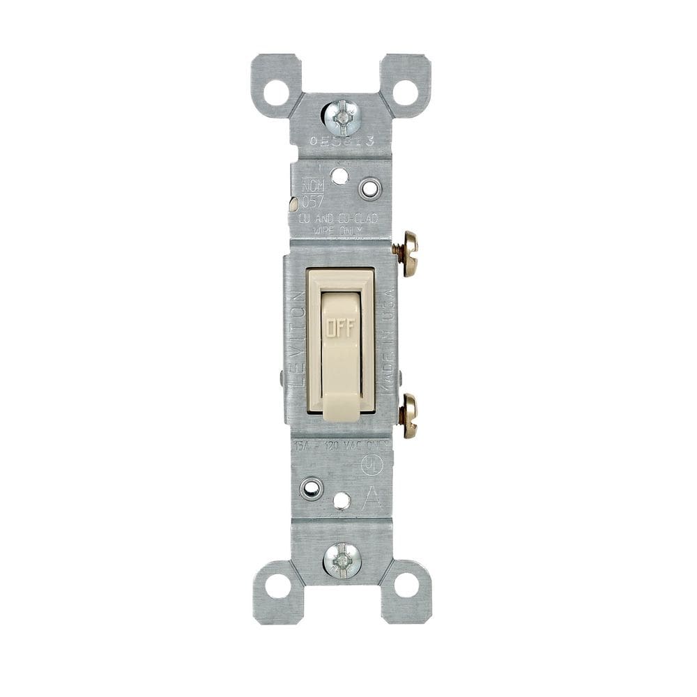 Switch Leviton de 15 A, 120 V, monopólo AC silencioso, pacote com 10