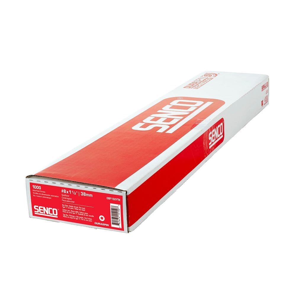 Parafusos para madeira Senco 08F150YTK Yellow Zinc, pacote com 1000