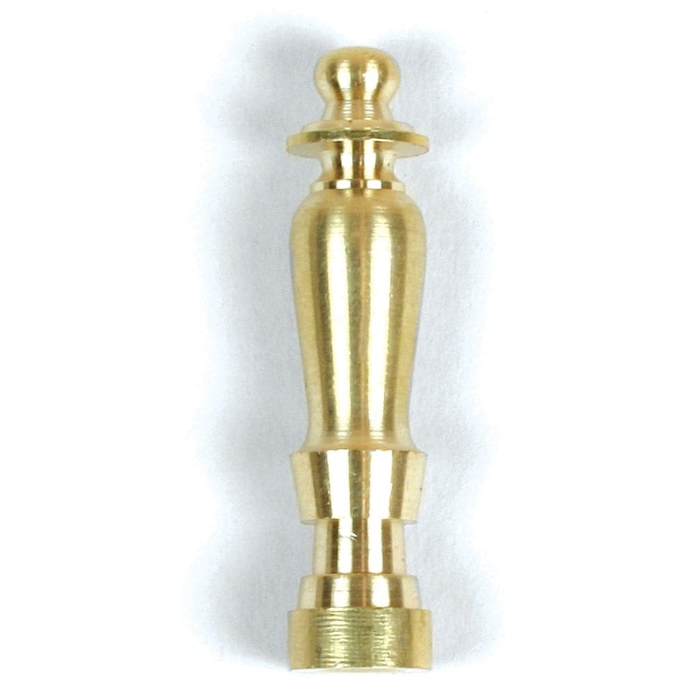 Finial de eixo de latão Jandorf 60100, design clássico de 5 cm