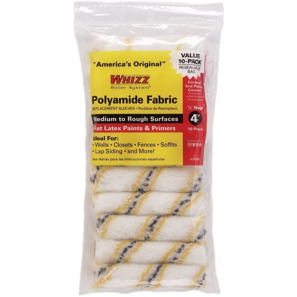 Tampa de rolo de pintura WORK TOOLS INTERNATIONAL 4”, pacote com 10