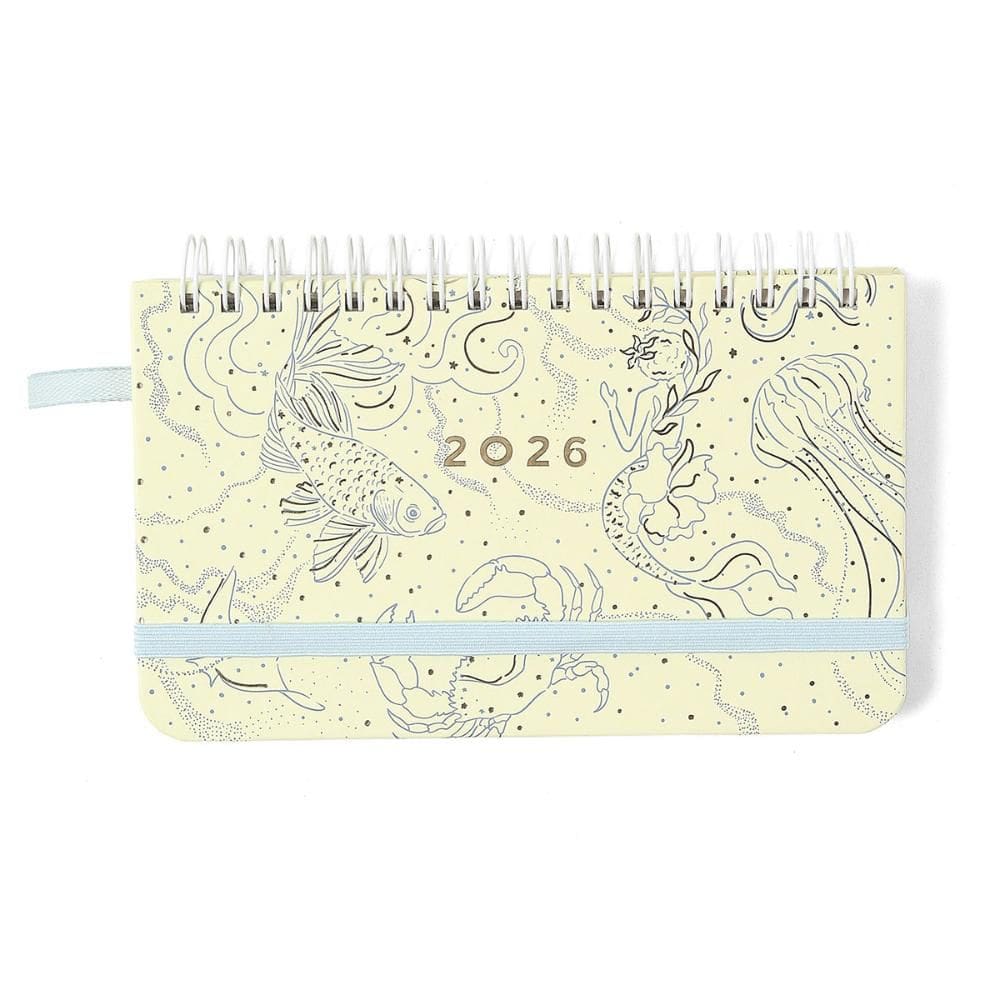 Agenda semanal office 15,5x9 Origens Áqua Traço 2026 Cicero