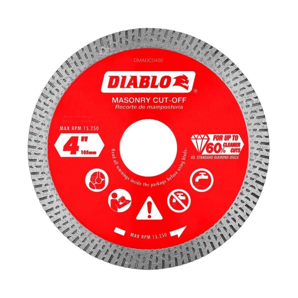 Disco de corte Diablo 10,2 cm 22 mm Arbor 1,4 mm Kerf