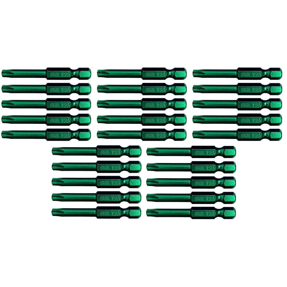 Brocas GRK 86443 T25-2cm em verde para parafusos GRK (25 bits)