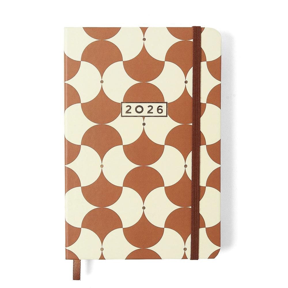 Agenda planner diária 14x21 Boemia Caramelo 2026 Cicero