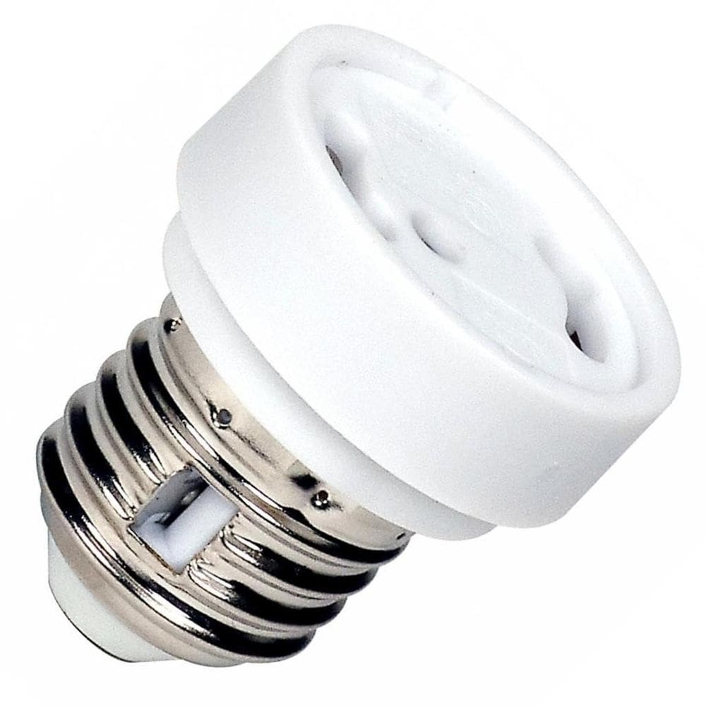 Adaptador de soquete de lâmpada Satco 70210 E26 para GU24, pacote com 2 unidades