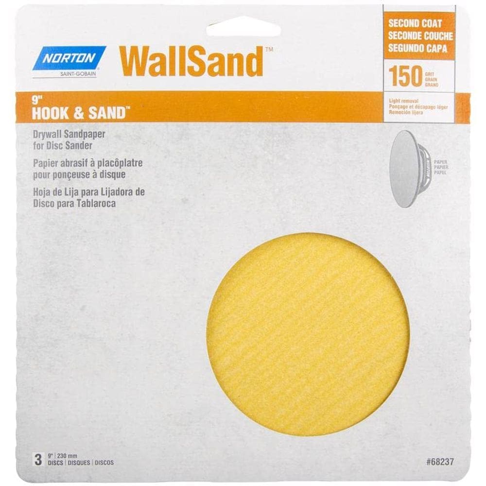 Disco de lixar Norton 9” 150 Grit Fine Hook & Loop