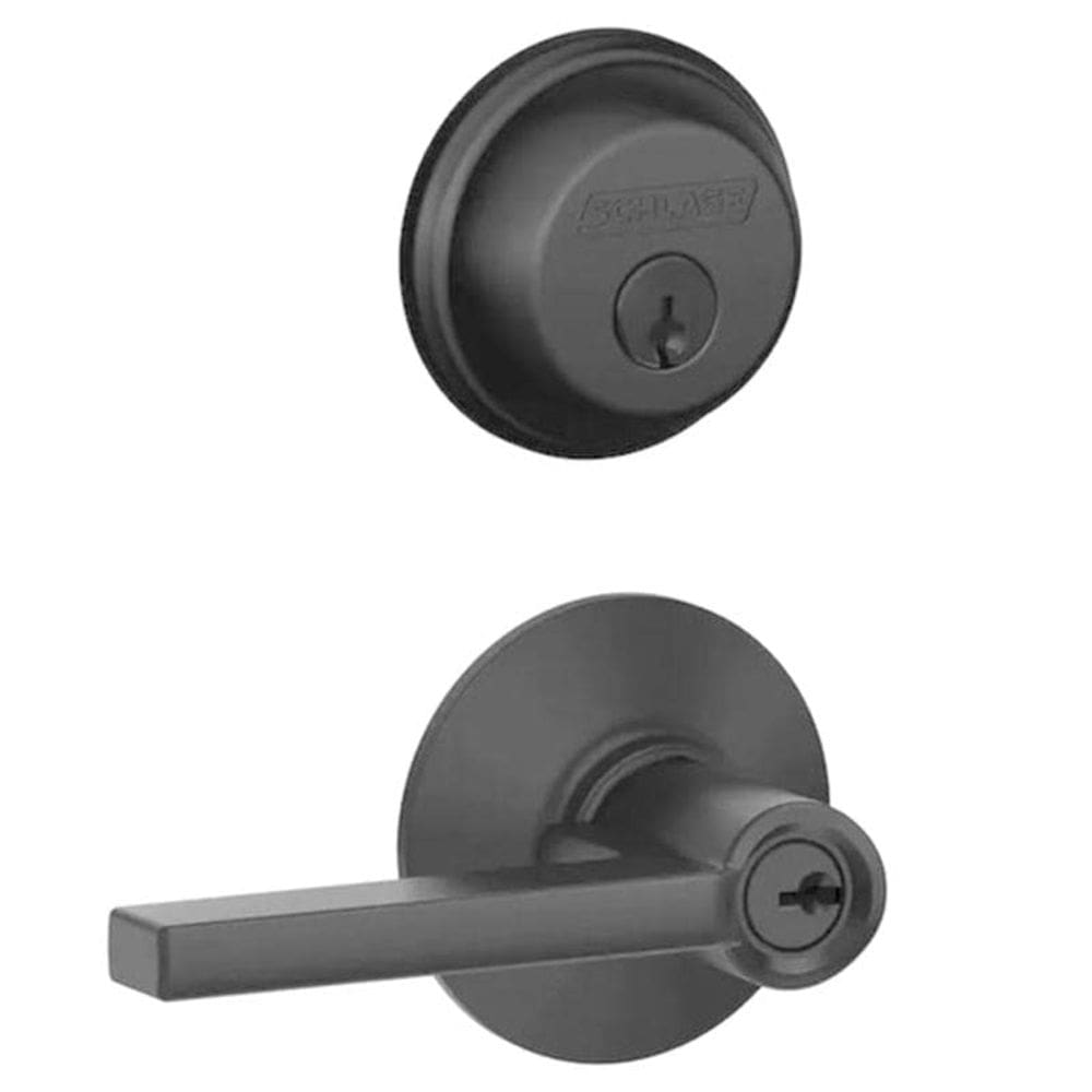 Maçaneta e fechadura SCHLAGE Latitude Matte Black