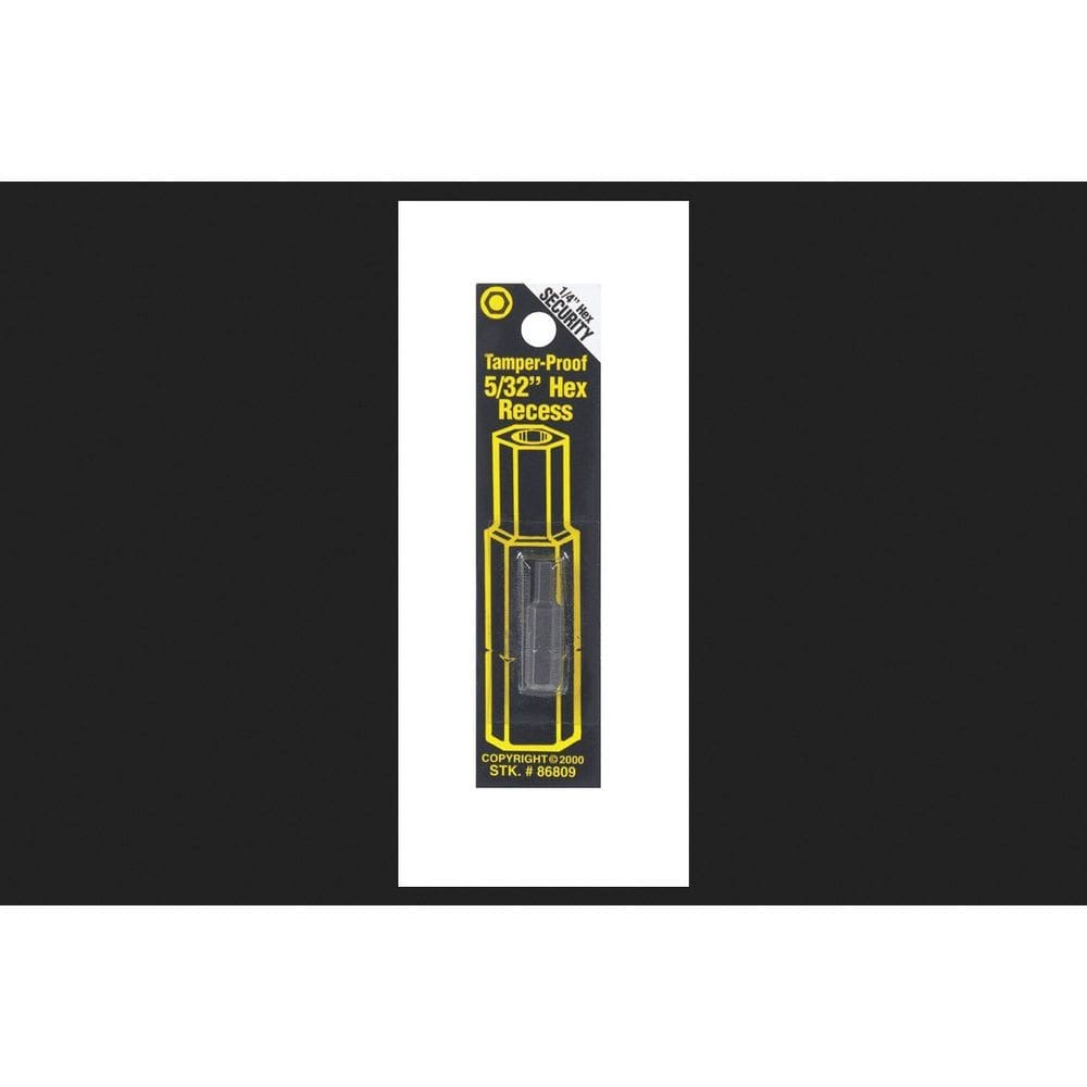 Broca de chave de fenda Best Way Tools 5/32” hexagonal à prova de adulteração