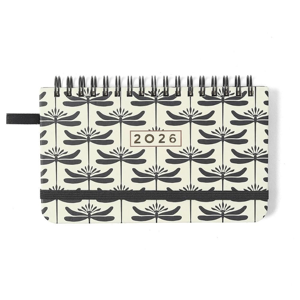 Agenda semanal office 15,5x9 Libélulas Off White 2026 Cicero