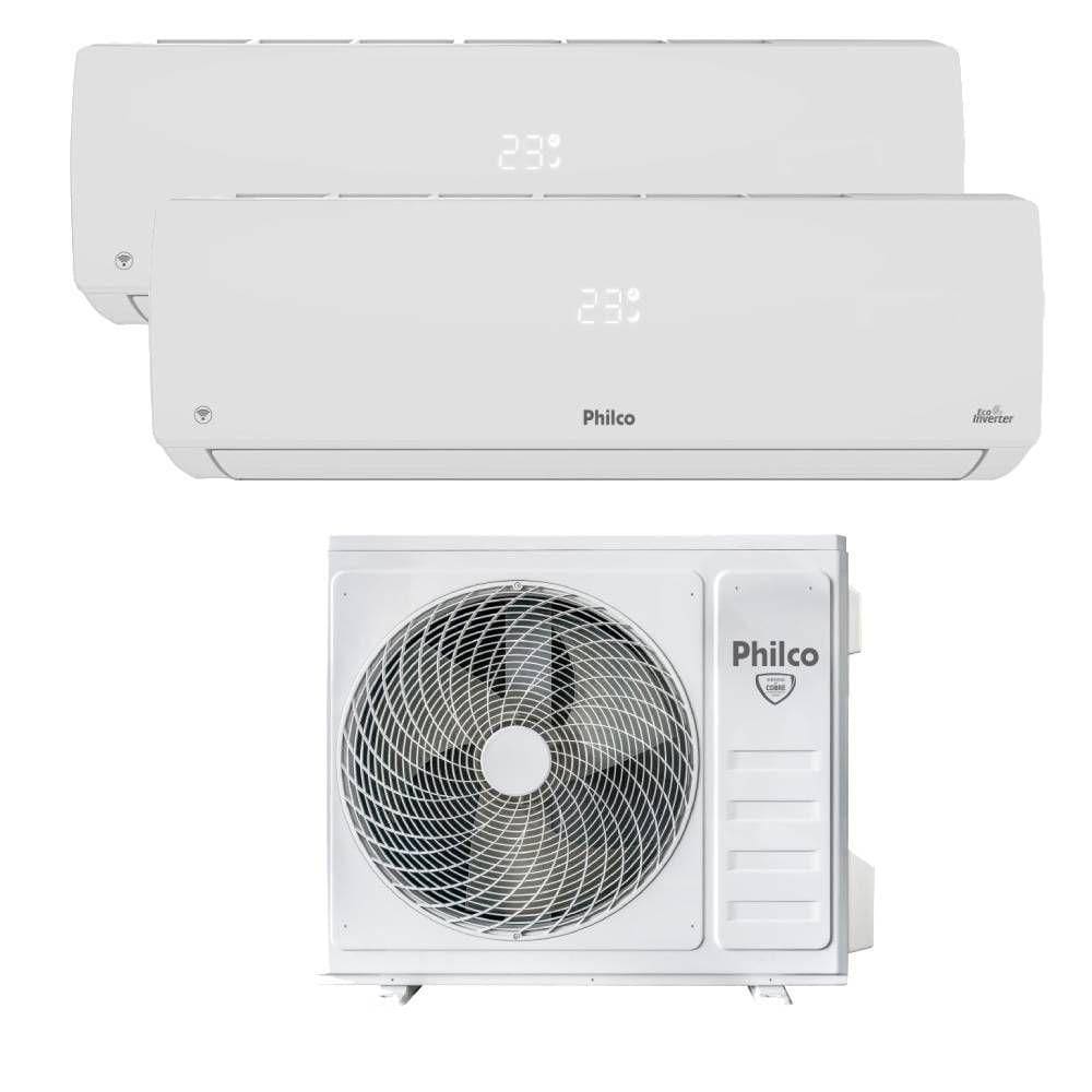 Ar Condicionado Bi Split Inverter Philco 18000 BTUs (2X9000) Quente e Frio 220VPAC18QV