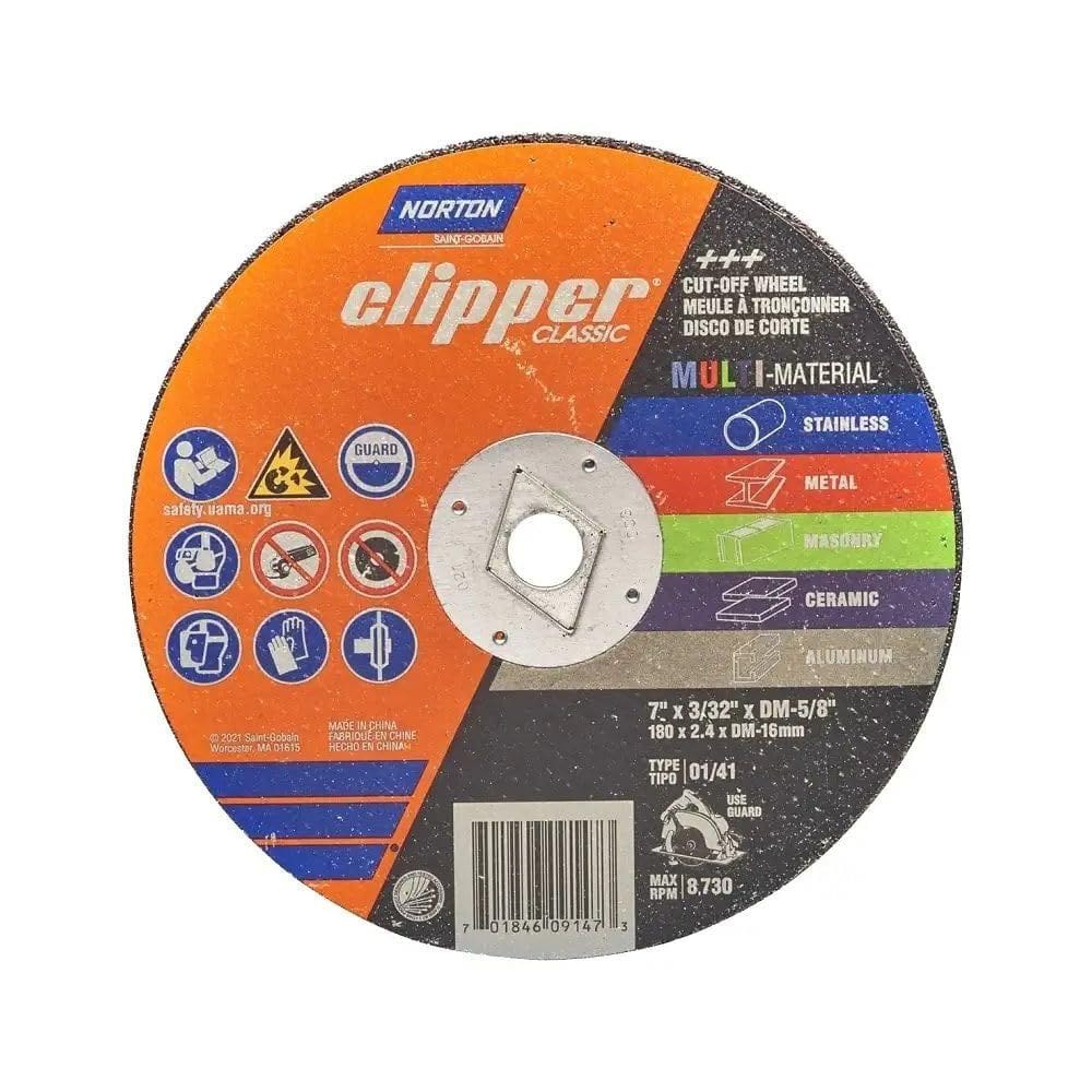 Roda de 7 polegadas com lâmina de serra Norton Clipper 70184609147