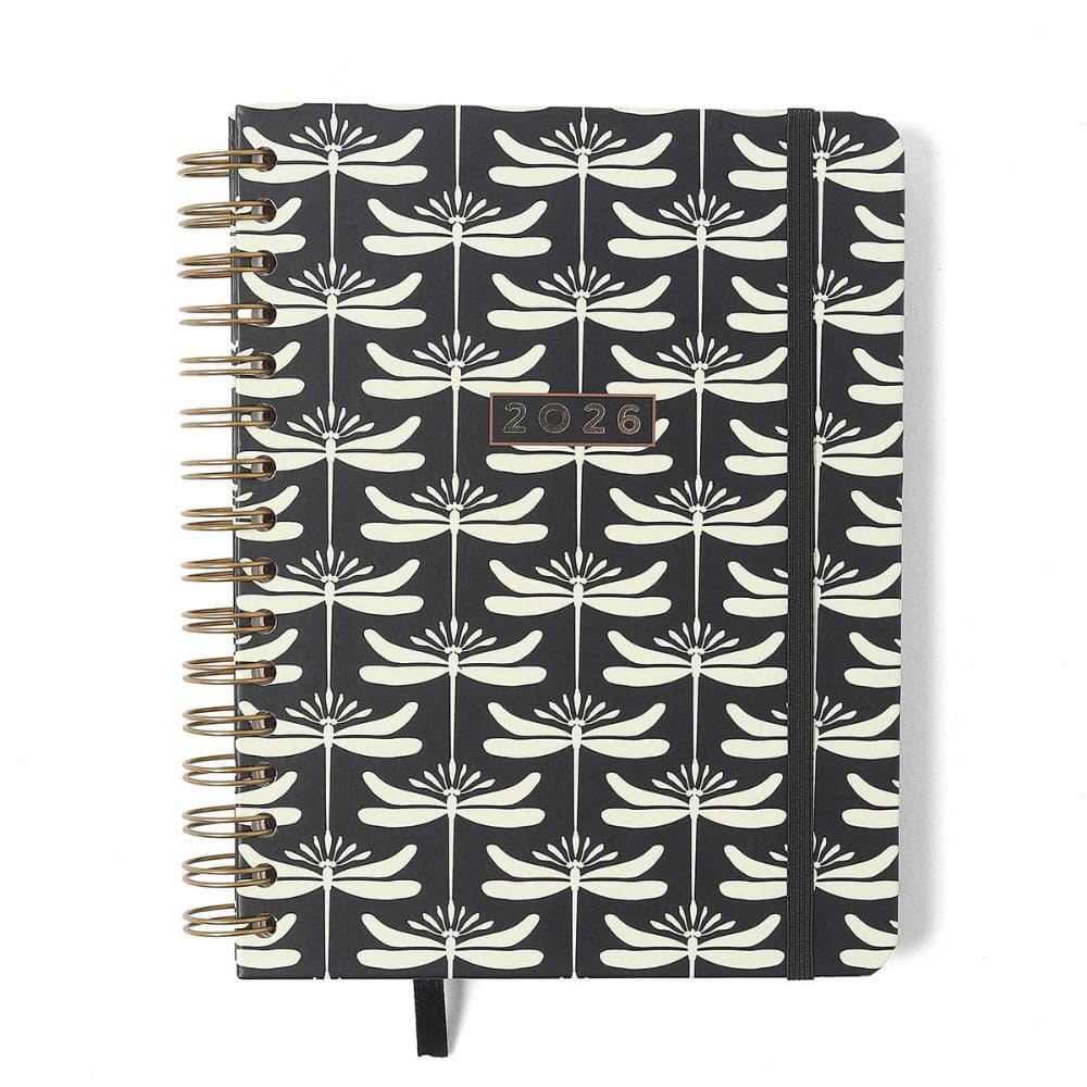Agenda planner notas semanal 14x21 Libélulas Preta 26 Cicero