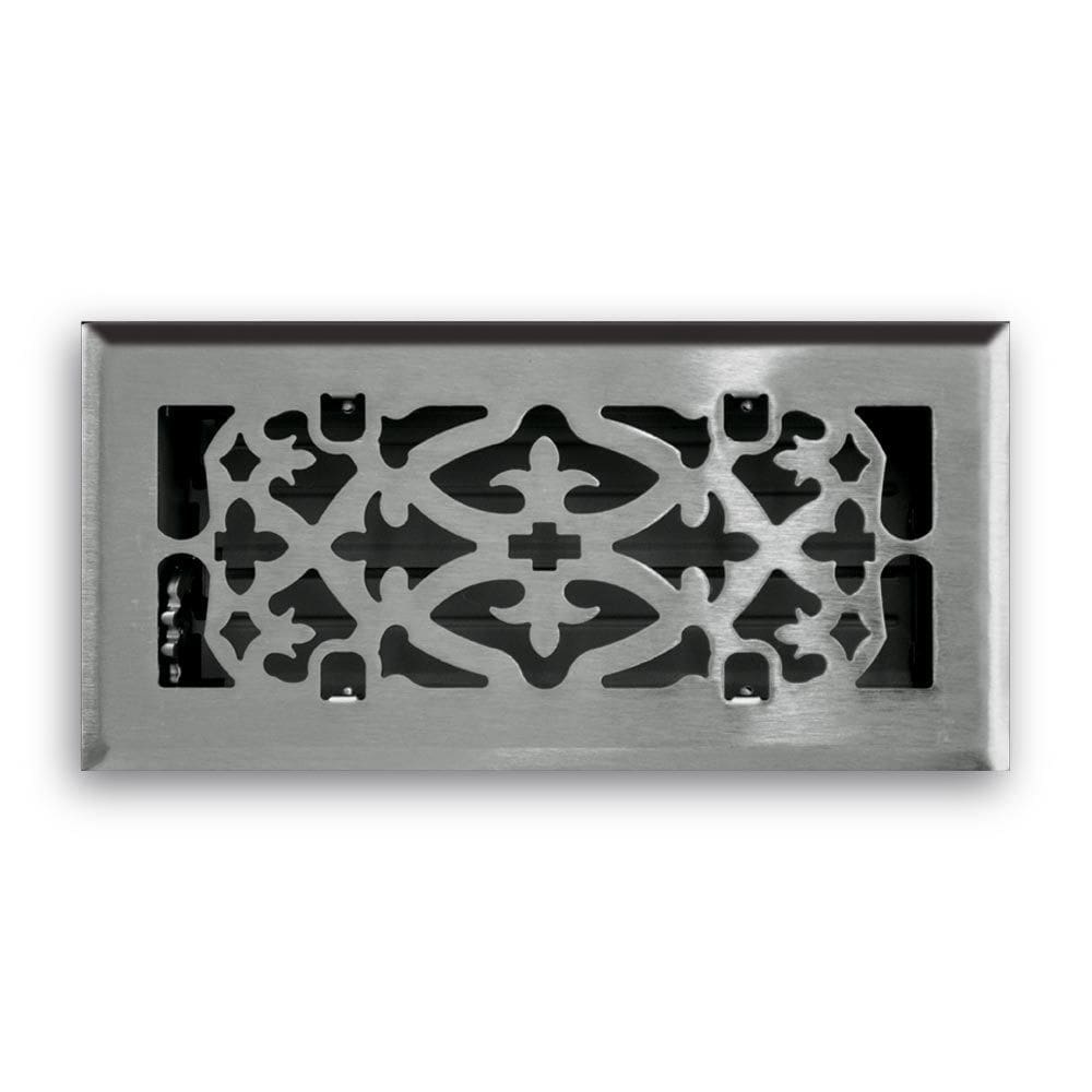 Difusor de piso decorativo Truaire C164-OSN Satin Nickel 4x12”