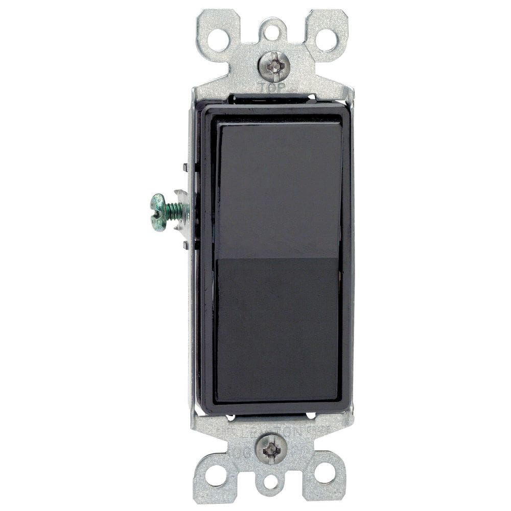 Interruptor Leviton Decora 15A Preto