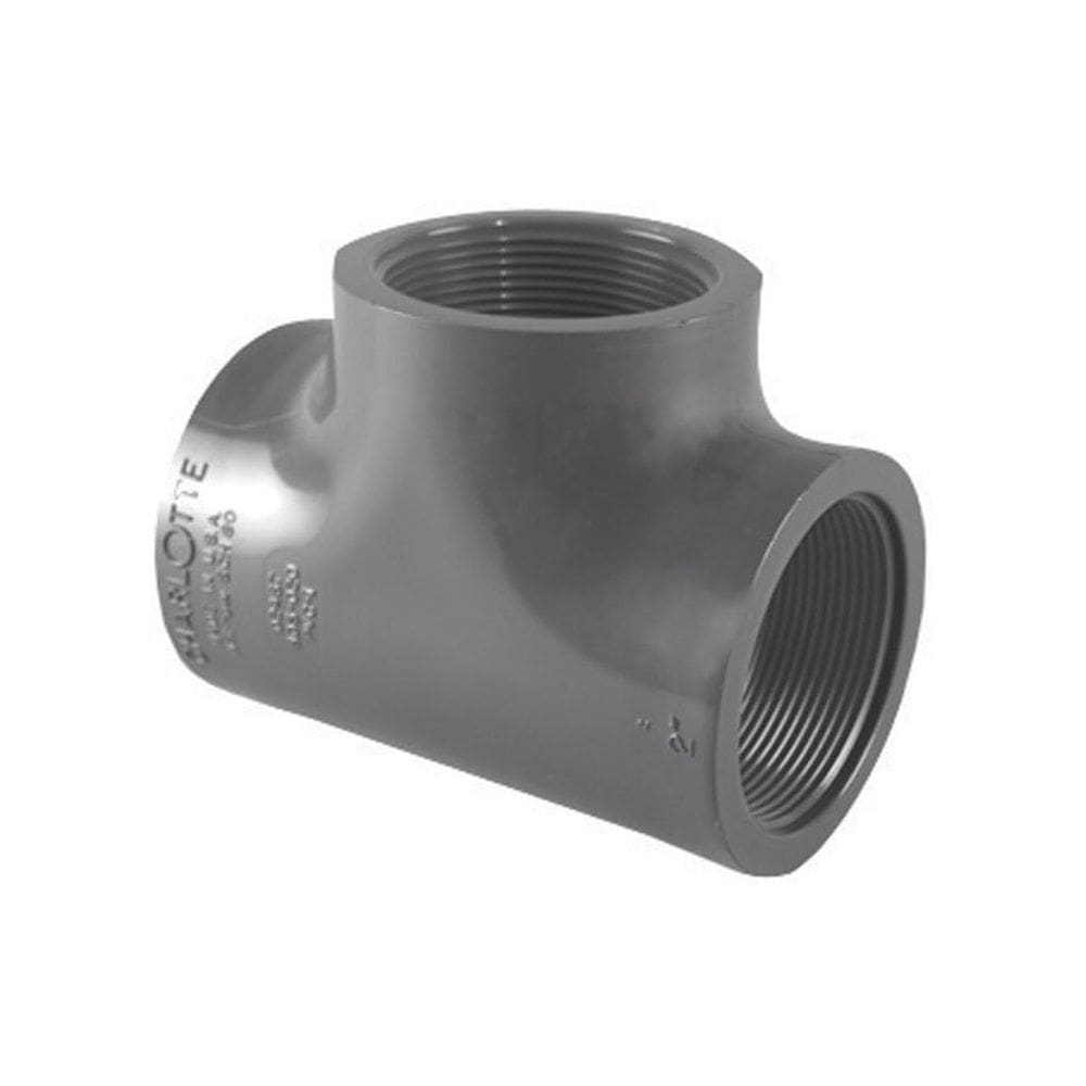 Tubo e fundição Charlotte de PVC SCH80 Tee 1/2”