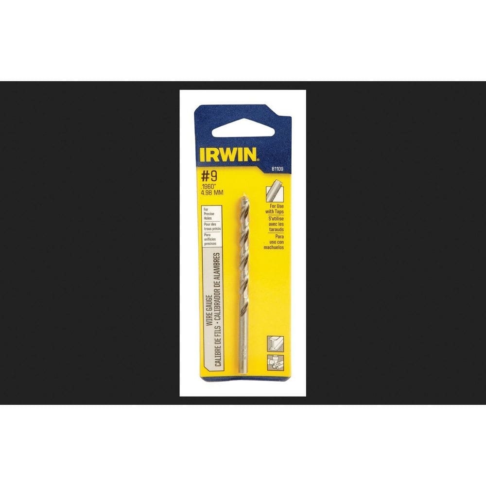 Broca IRWIN 81109 Calibre de Alambre #9 de Acero Rápido