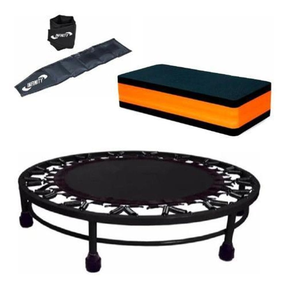 Kit Aeróbico Mini Jump+Colchonete + Caneleira + Step