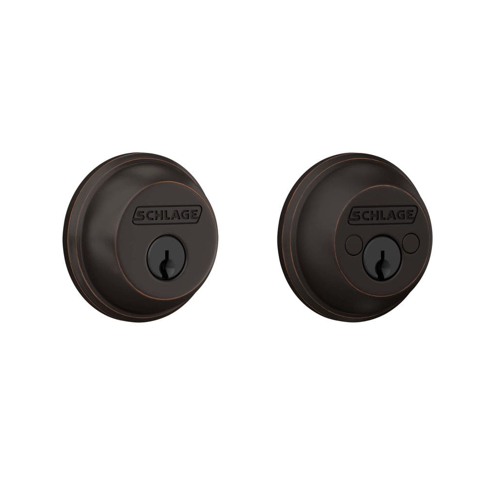 Lock SCHLAGE B62N V716 Deadbolt de cilindro duplo bronze