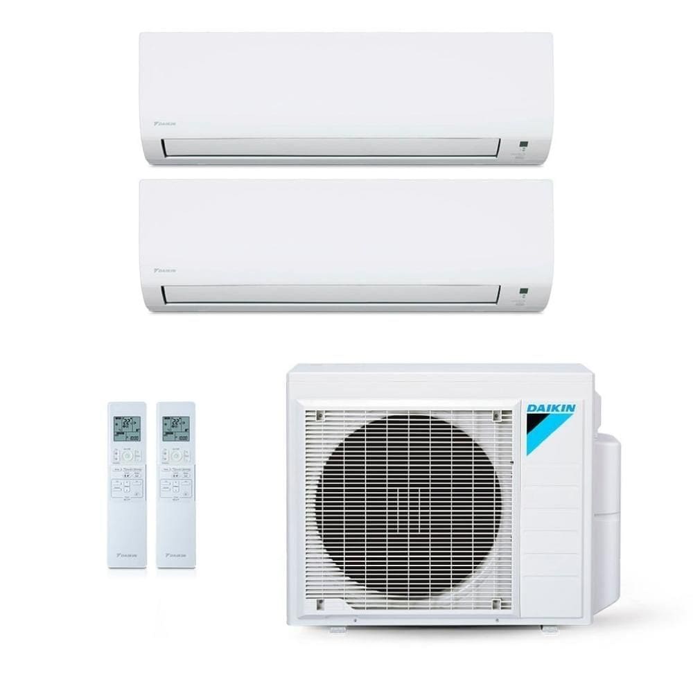 Ar-Condicionado Multi Split Inverter Daikin 24.000 BTUs (1x Evap HW 9.000 + 1x Evap HW 18.000) Quente/Frio 220V