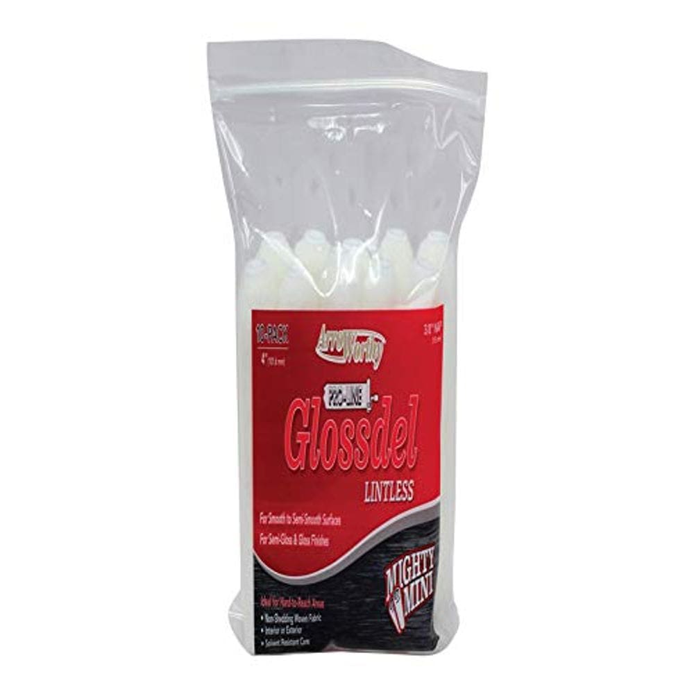 Tampa de rolo de pintura Linzer Pro-Line Glossdel, pacote com 10, 4x4cm