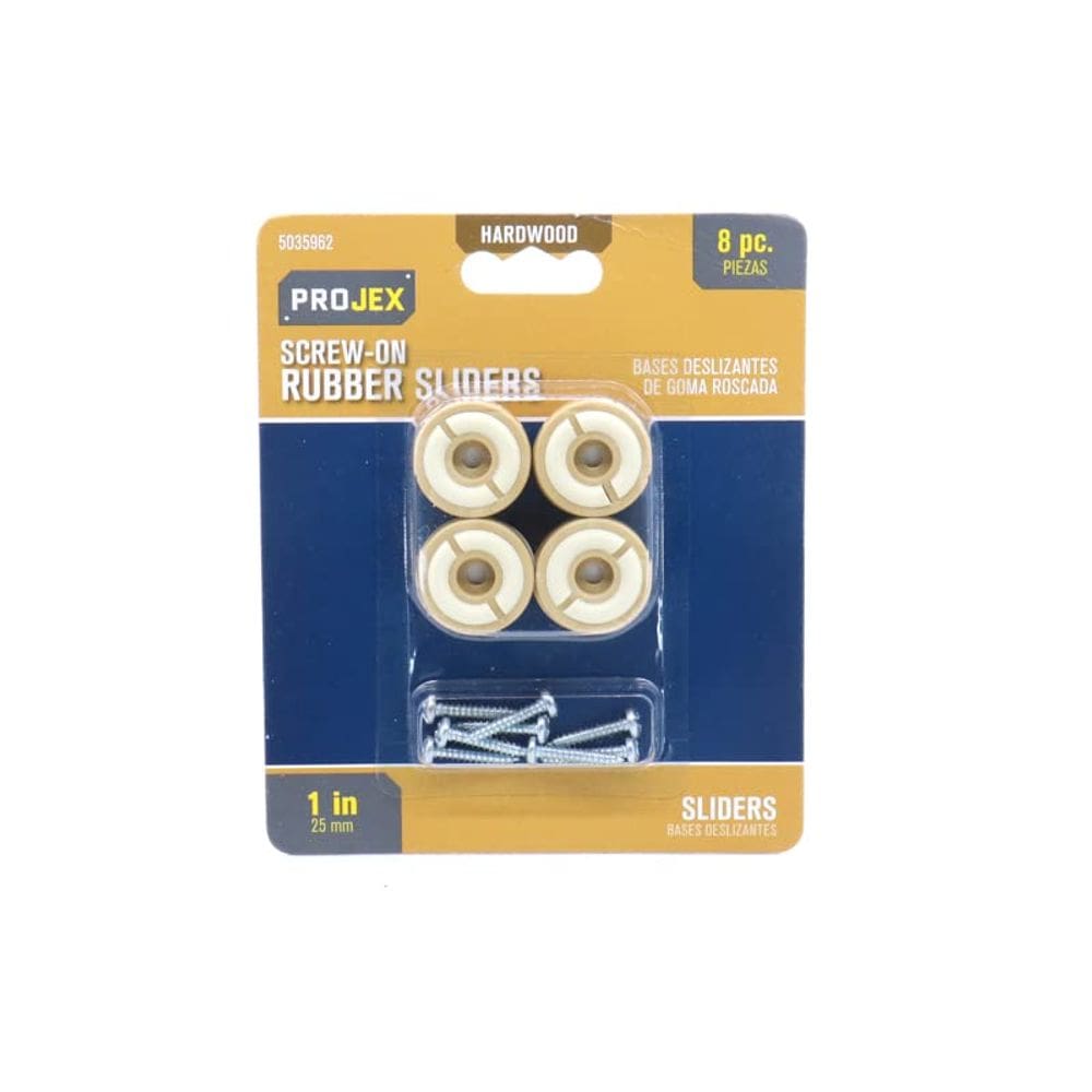 Protetor de piso para móveis PROJEX Glide 2,5 cm Screw-On 8PK