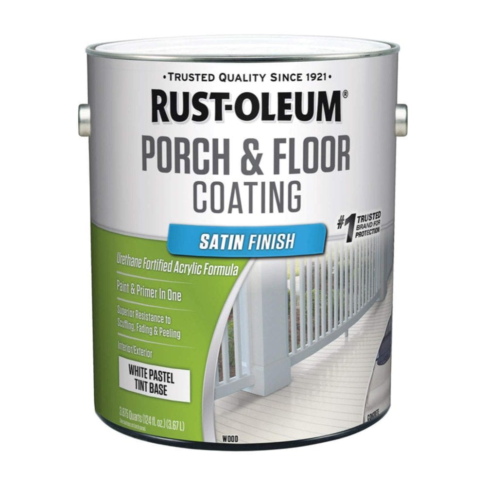 Pintura Rust-Oleum 262360 Acabado Uretano para Piso de Porche Blanco