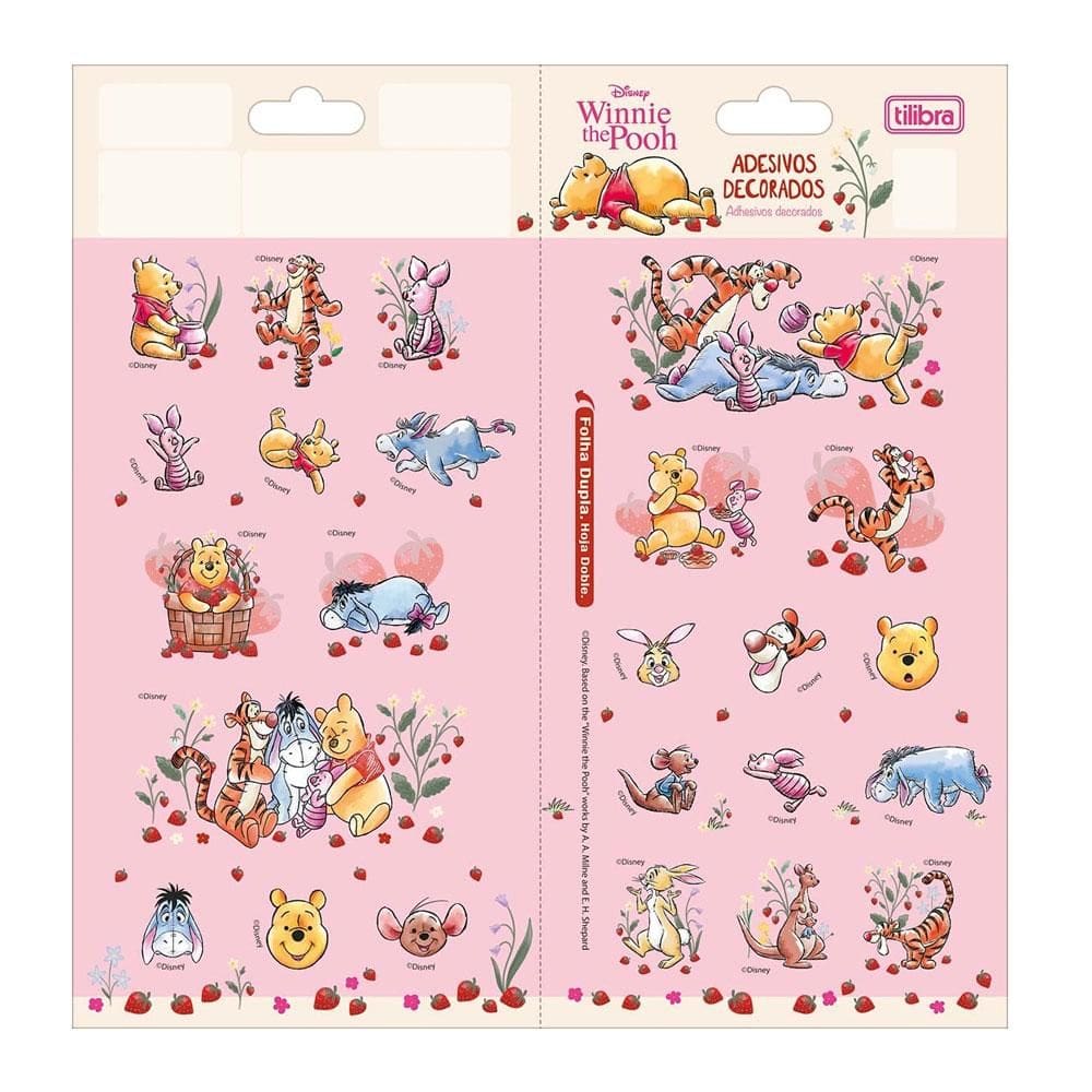 Adesivo decorativo duplo Pooh - Tilibra