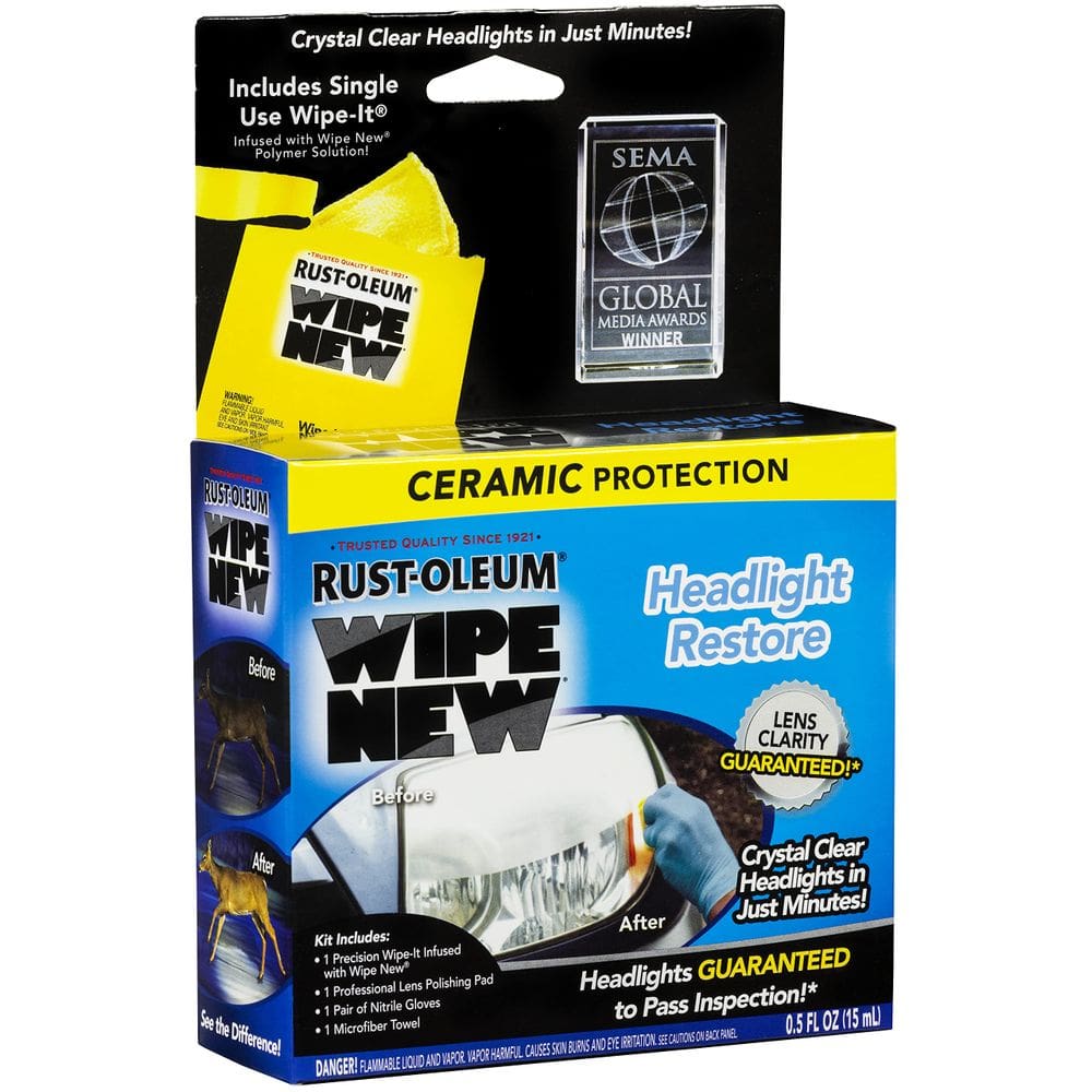 Limpe de restauração de faróis New Rust-Oleum HDLCAL 15mL
