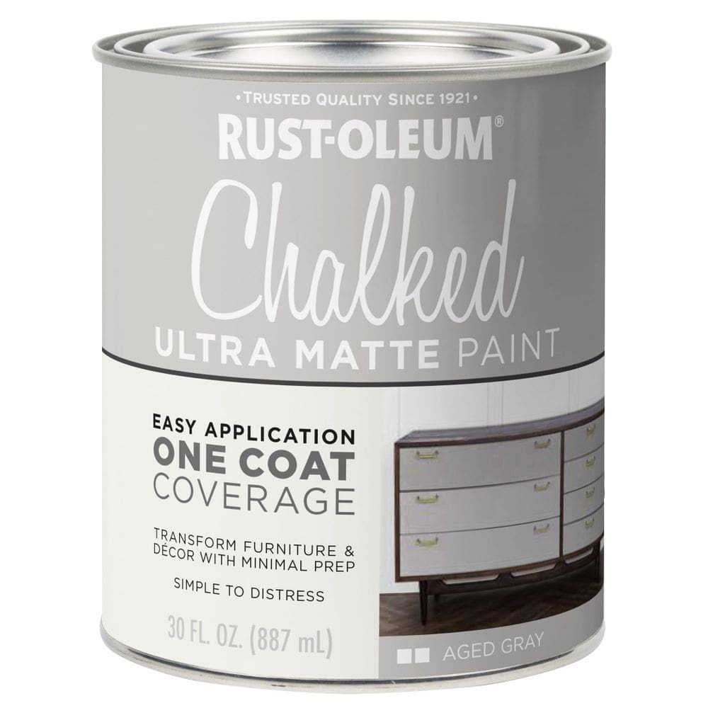 Pintura Rust-Oleum Chalked Gris Envejecido Ultra Mate 887 ml