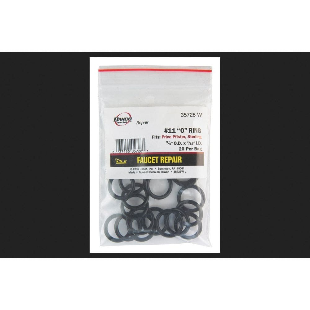 Anéis de vedação Danco #11 9/16”ID x 3/4” OD x 3/32”
