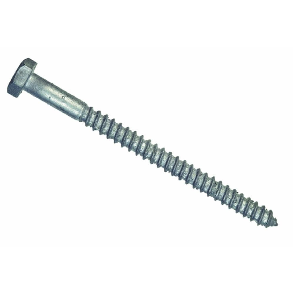 Parafusos Lag Fasteners Hillman Fasteners Hot Dip Galvanizados 1,27 x 15,24 cm