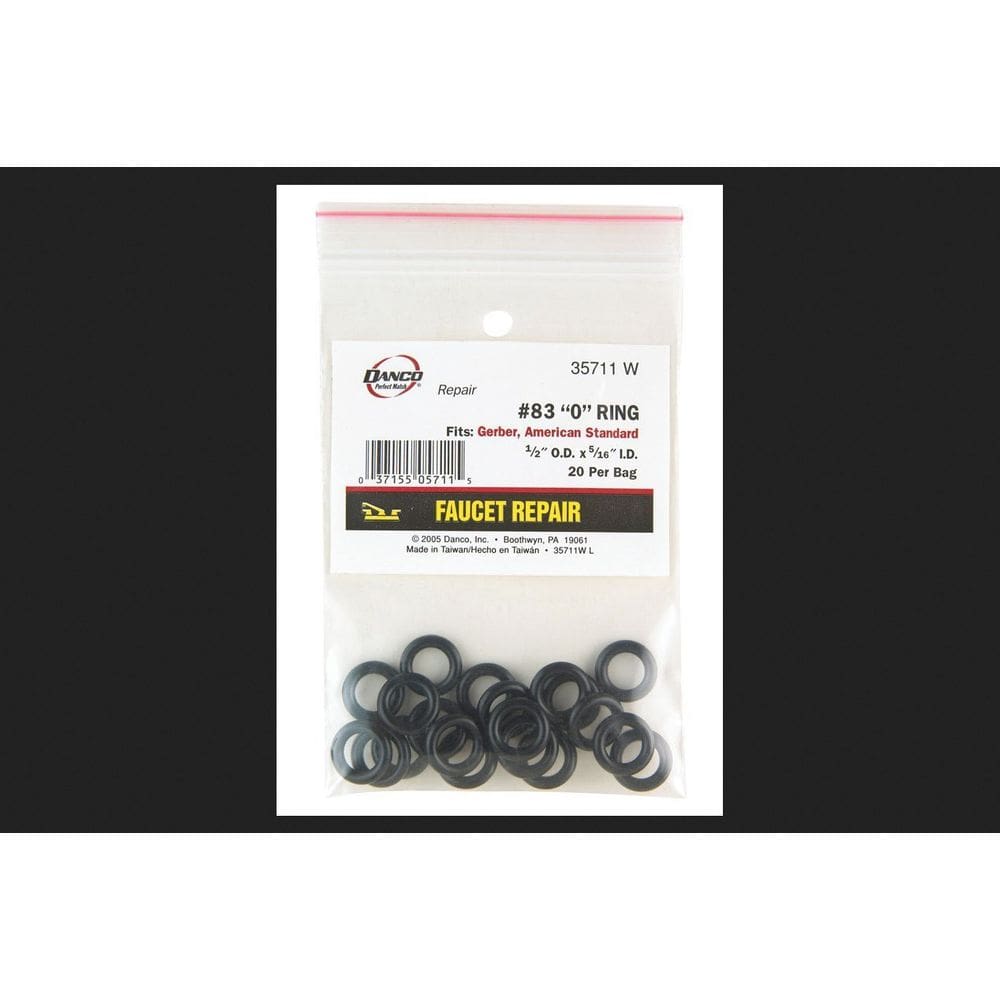 Anel de vedação de borracha de 5/16 polegadas, pacote com 20 de diâmetro, Danco