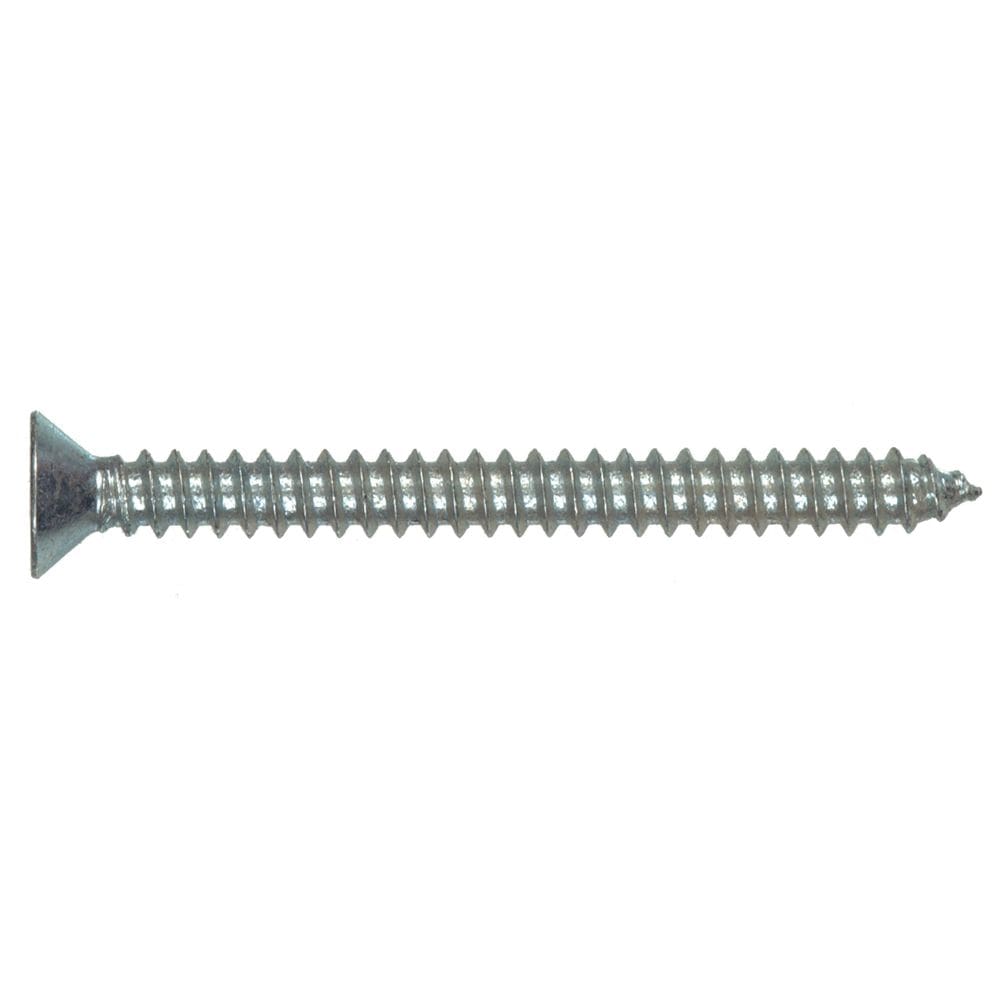 Parafuso de chapa metálica Phillips de cabeça plana Hillman de 8 x 1,9 cm, pacote com 100