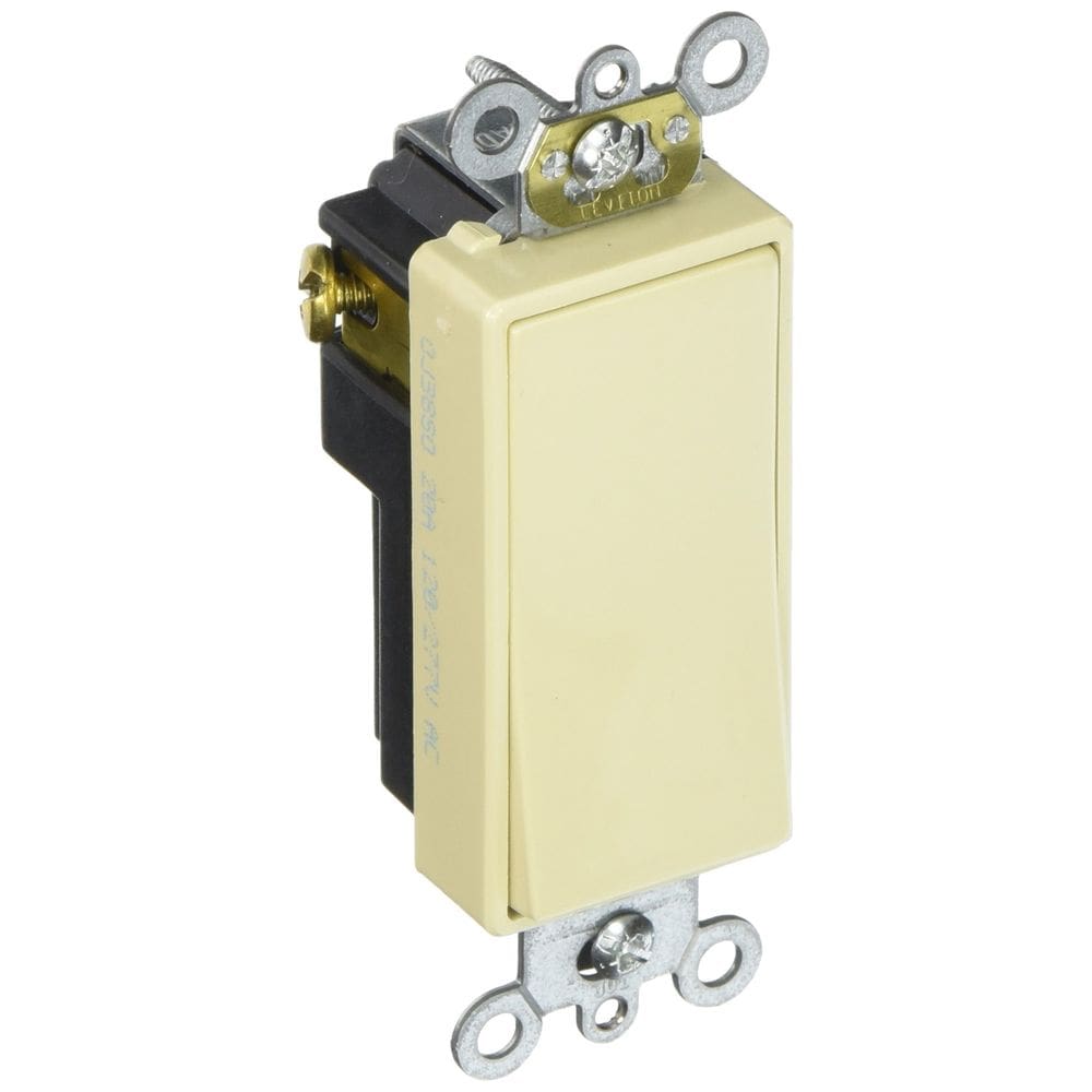 Interruptor de Tierra SP de 20A en Color Marfil Leviton S11-05621-2IS