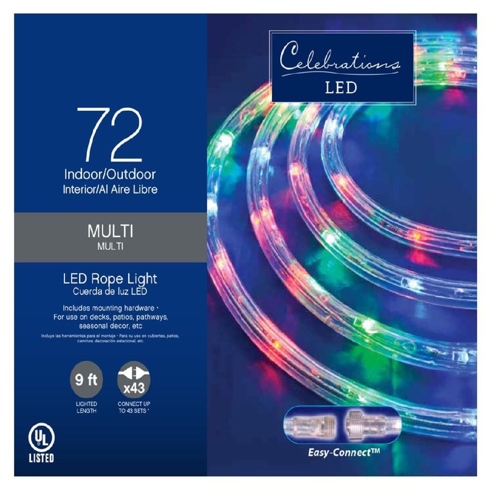 Luz de corda CHARLES-HUBERT PARIS Celebrations LED multicolorida 2,7 m