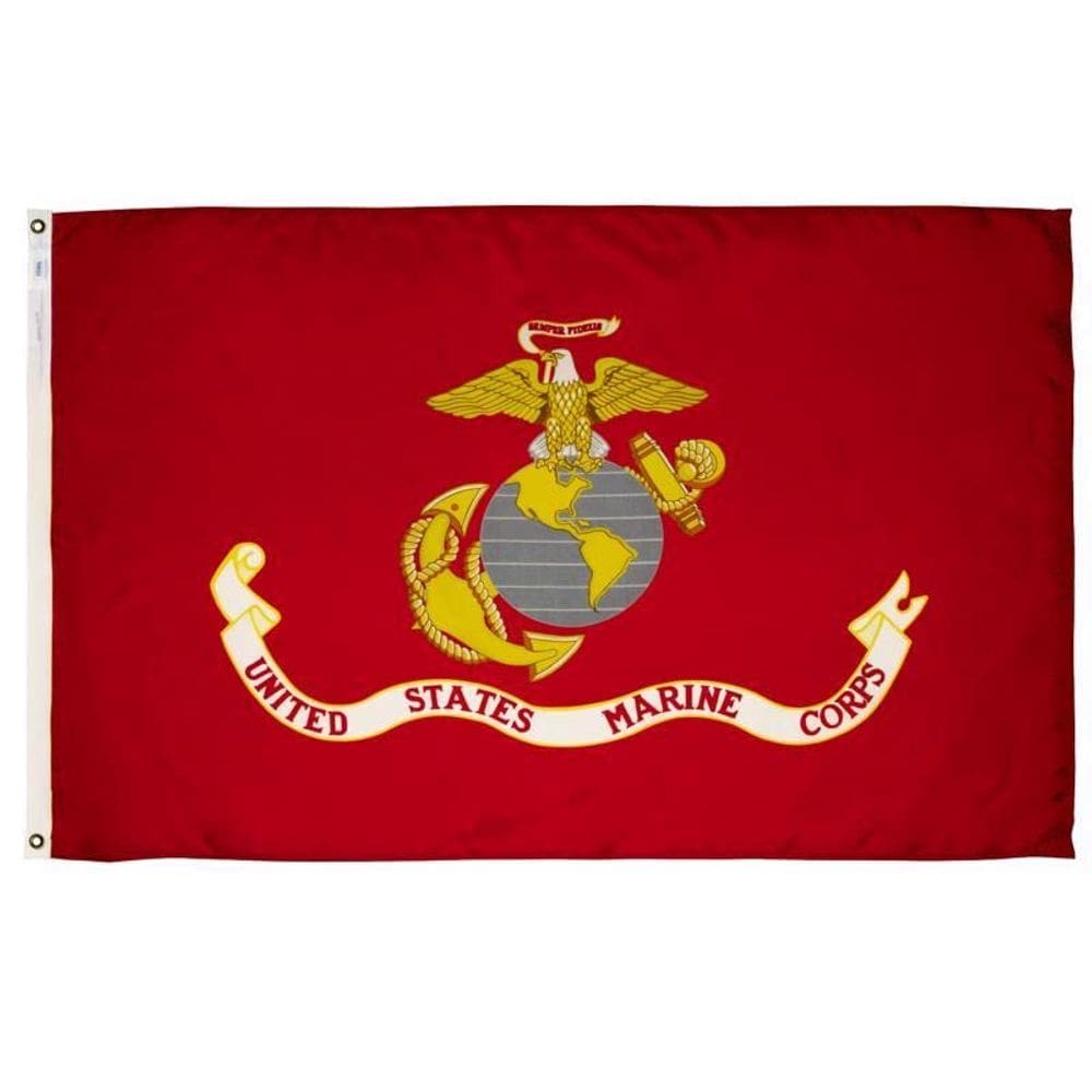 Banner Betsy Flags Corpo de Fuzileiros Navais dos EUA 152x91 cm em nylon