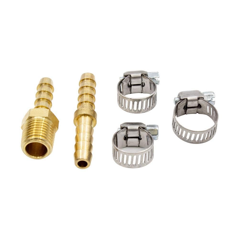 Kit de reparo de mangueiras Tru-Flate Conjunto de braçadeiras de latão de 1/4”