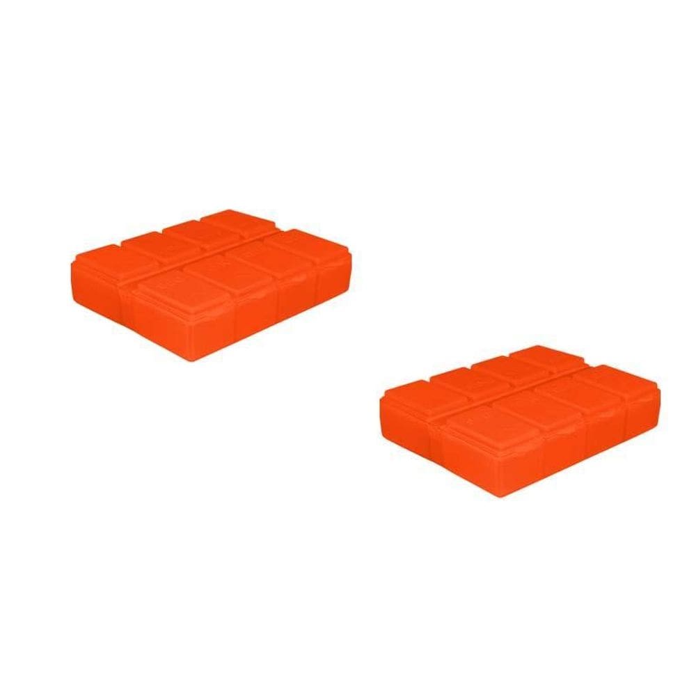 Kit 2 Porta Comprimido Laranja Neon Plástico