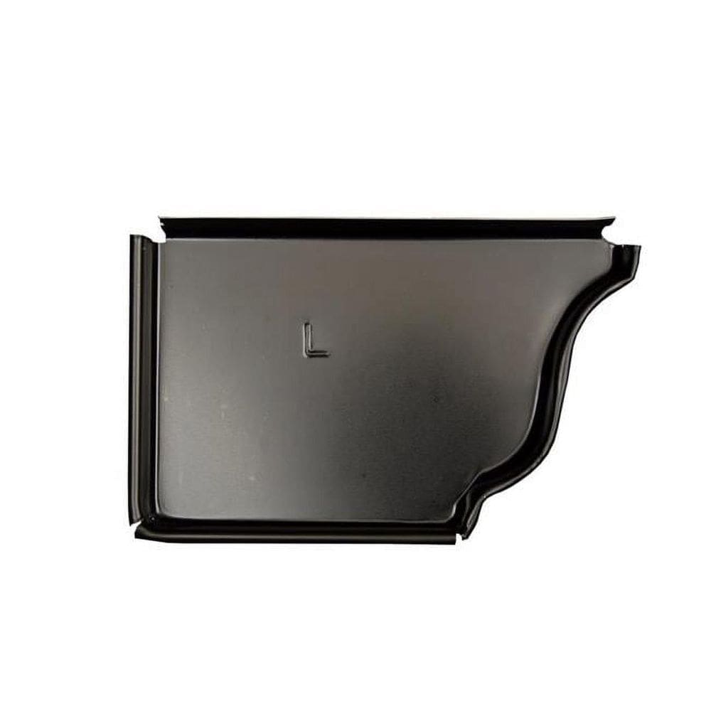Tampa do recipiente Amerimax Gutter End Cap Left 13 cm preta