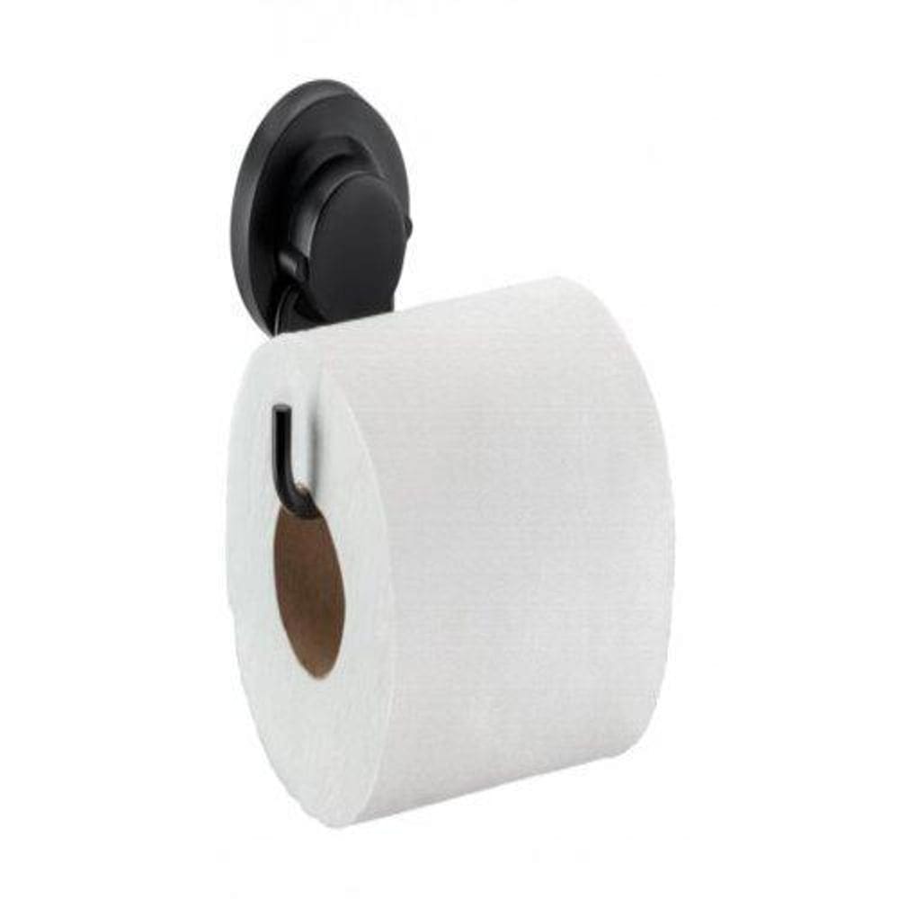 Suporte Para Papel Higiênico Com Ventosa Preto Fosco 4055Pt