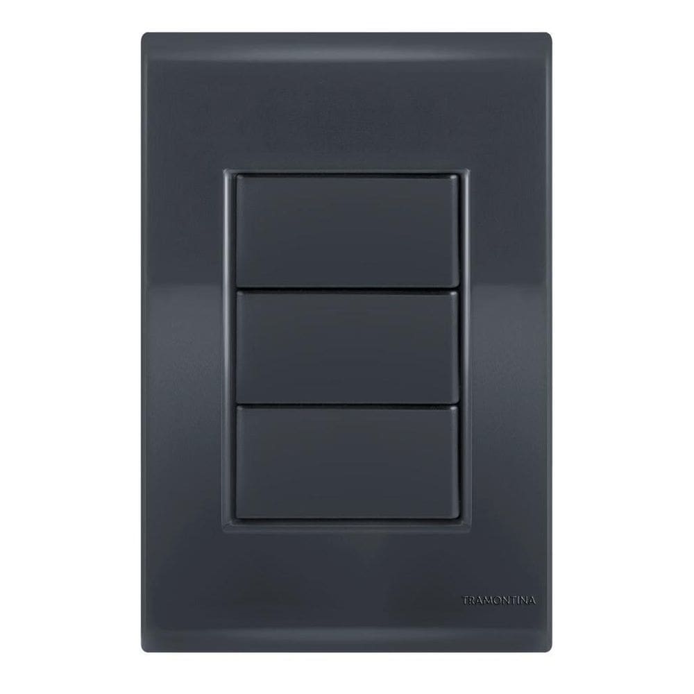 Placa Cega 4X2 - Tramontina Liz Grafite - Tlg035