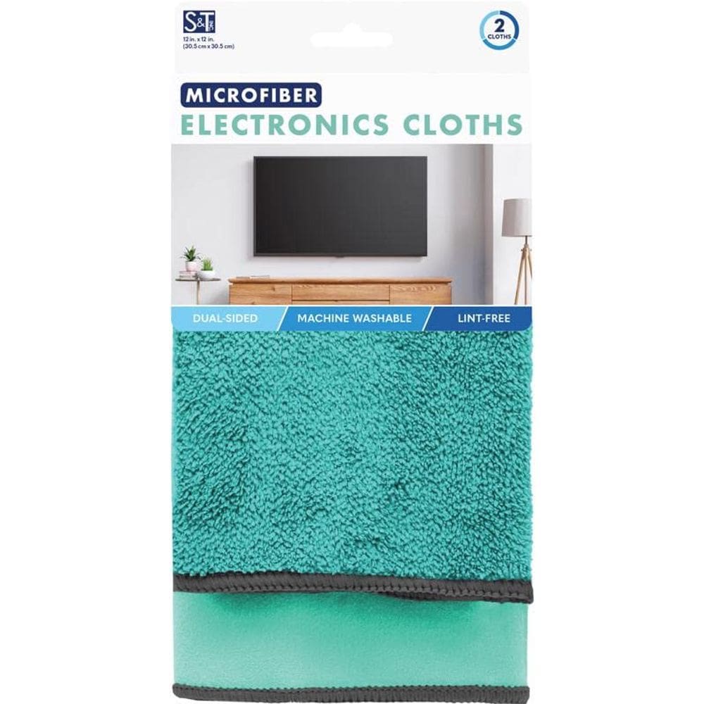 Pano de limpeza de microfibra S&T INC. 30x41 cm, pacote com 2
